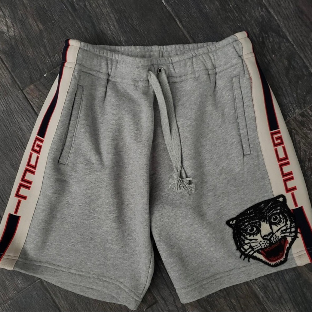 Grey Tiger Gucci Shorts